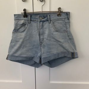 H&M High-waisted denim shorts